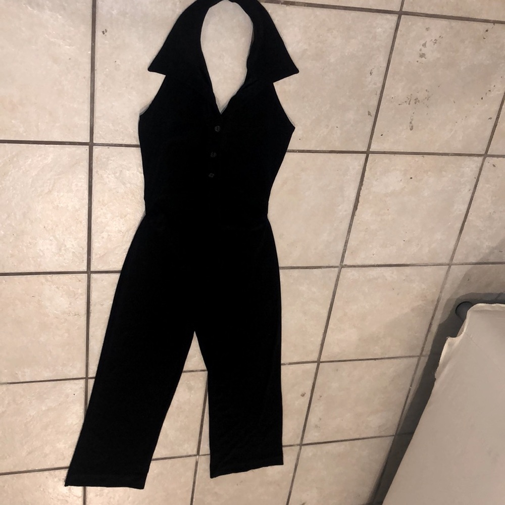 Backless Black Jumpsuit